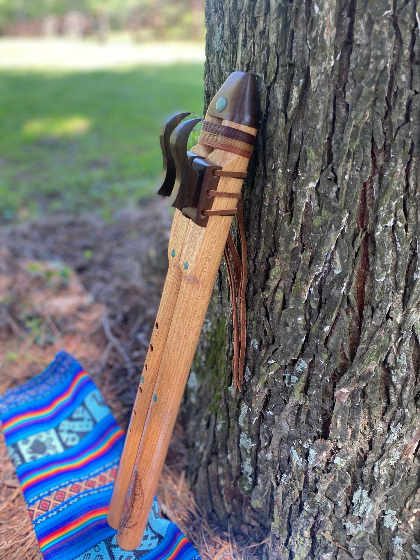 Cedar Wood Native American Style Drone Flute - Made to Order in F, F#, G and Am