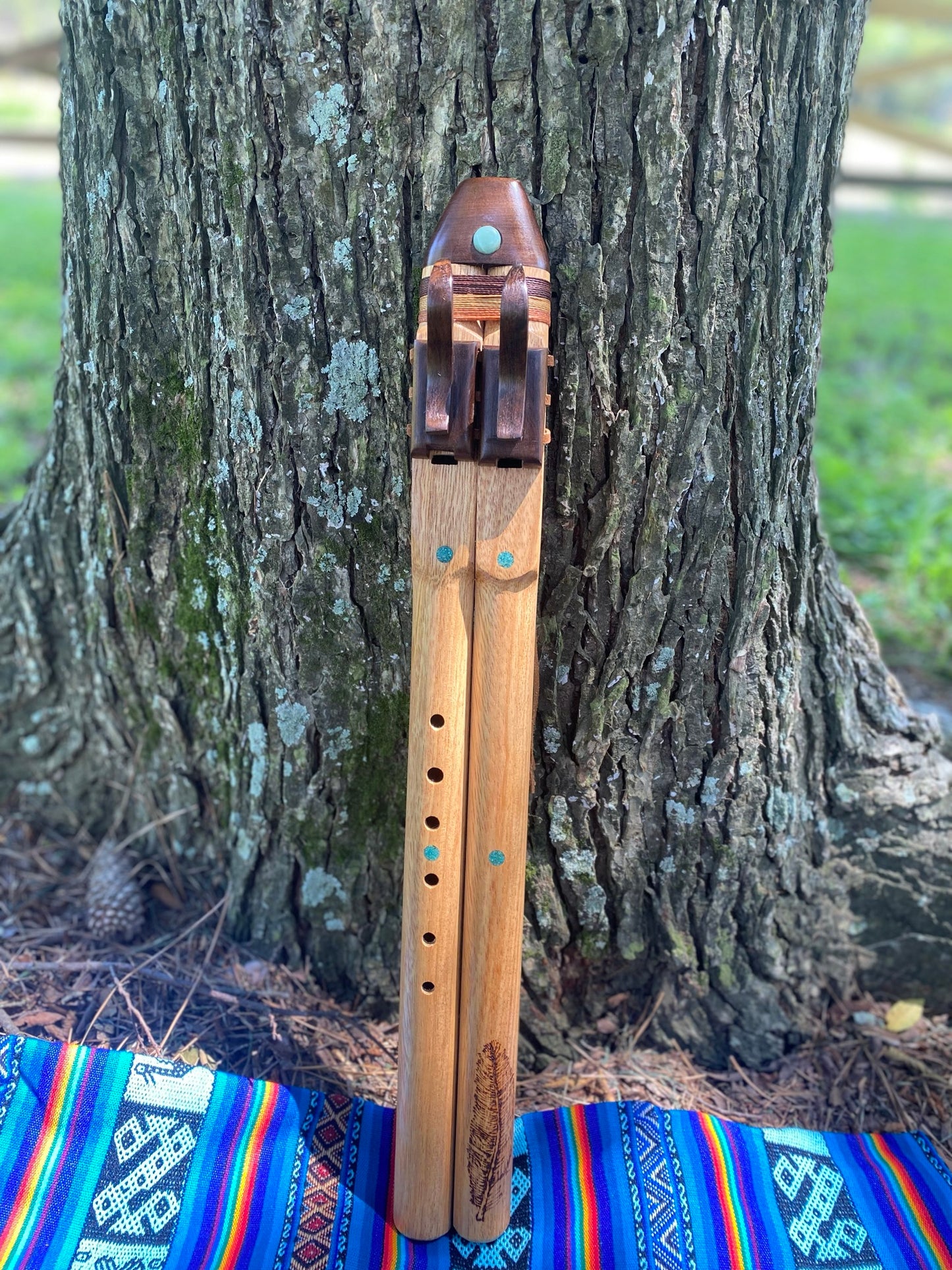 Cedar Wood Native American Style Drone Flute - Made to Order in F, F#, G and Am