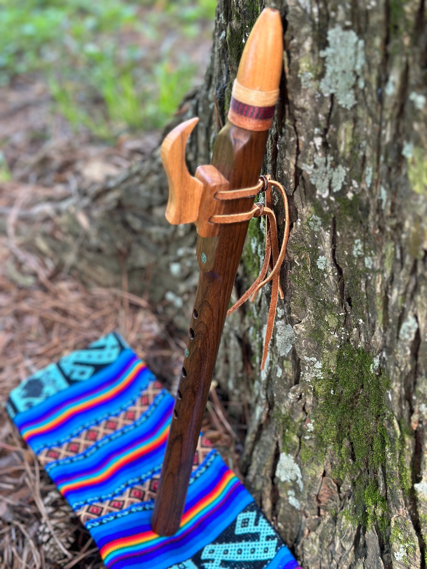 High Pitched Native American Style Flute in Black Walnut - Made to Order