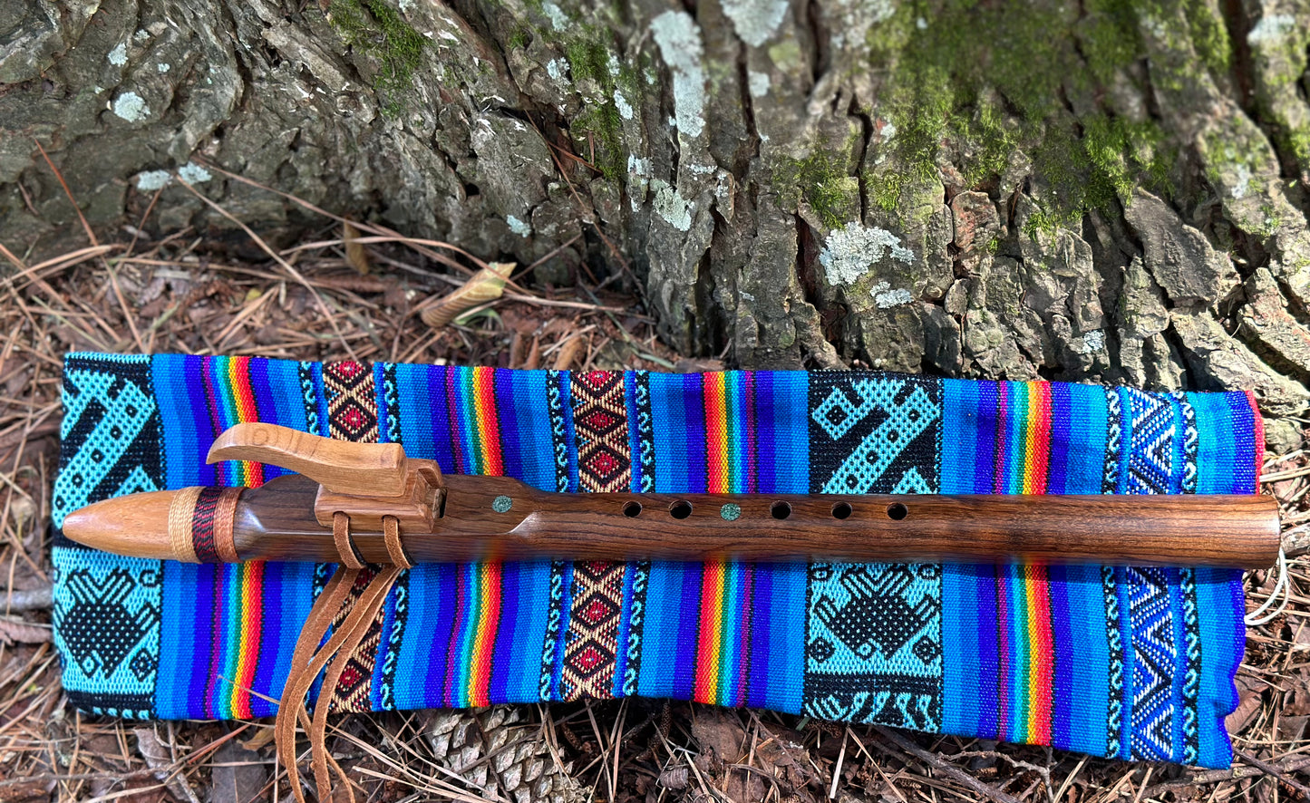 High Pitched Native American Style Flute in Black Walnut - Made to Order