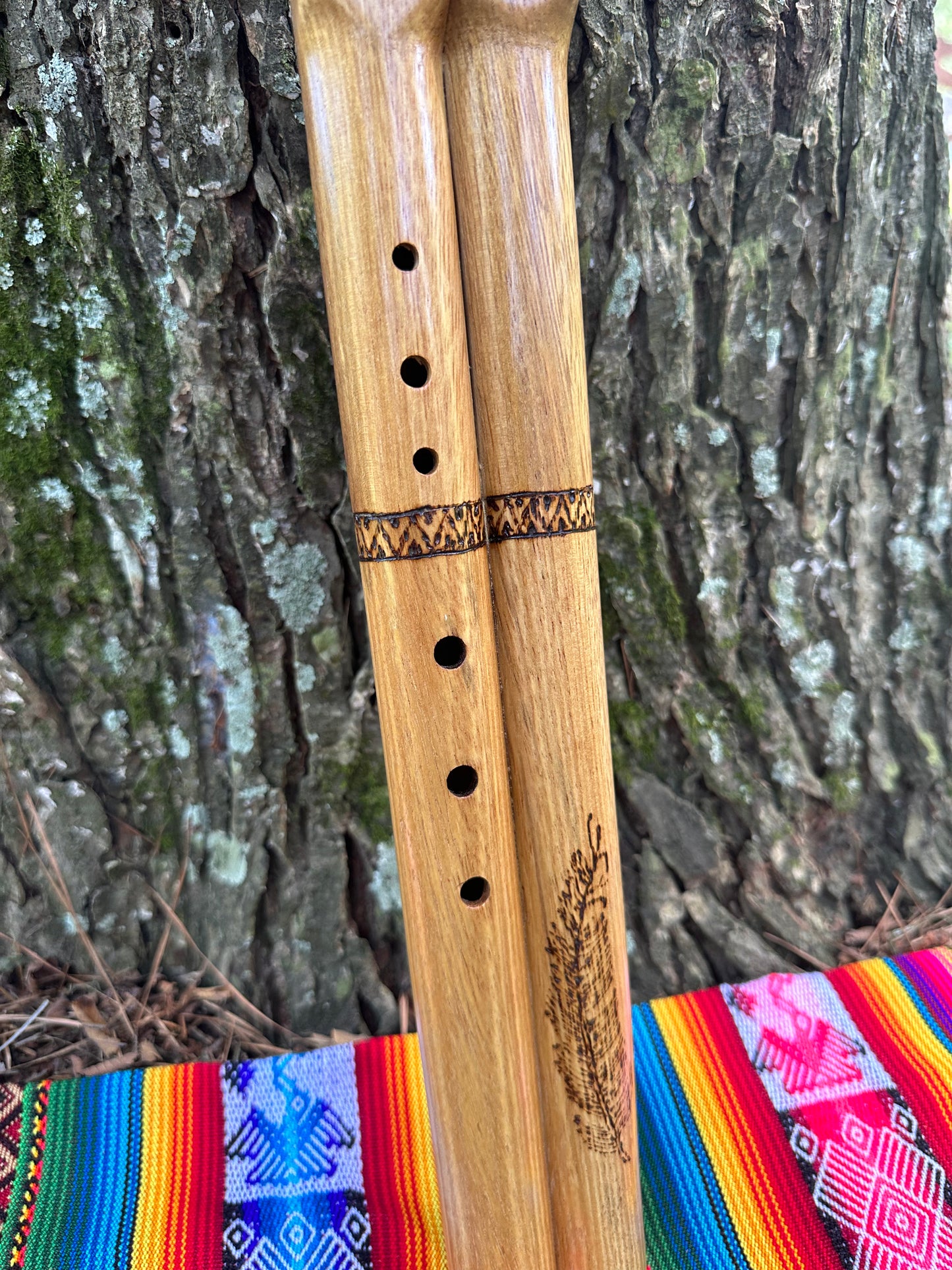 Cherry Wood Native American Style Drone Flute - Made to Order in Am, G, F or F#