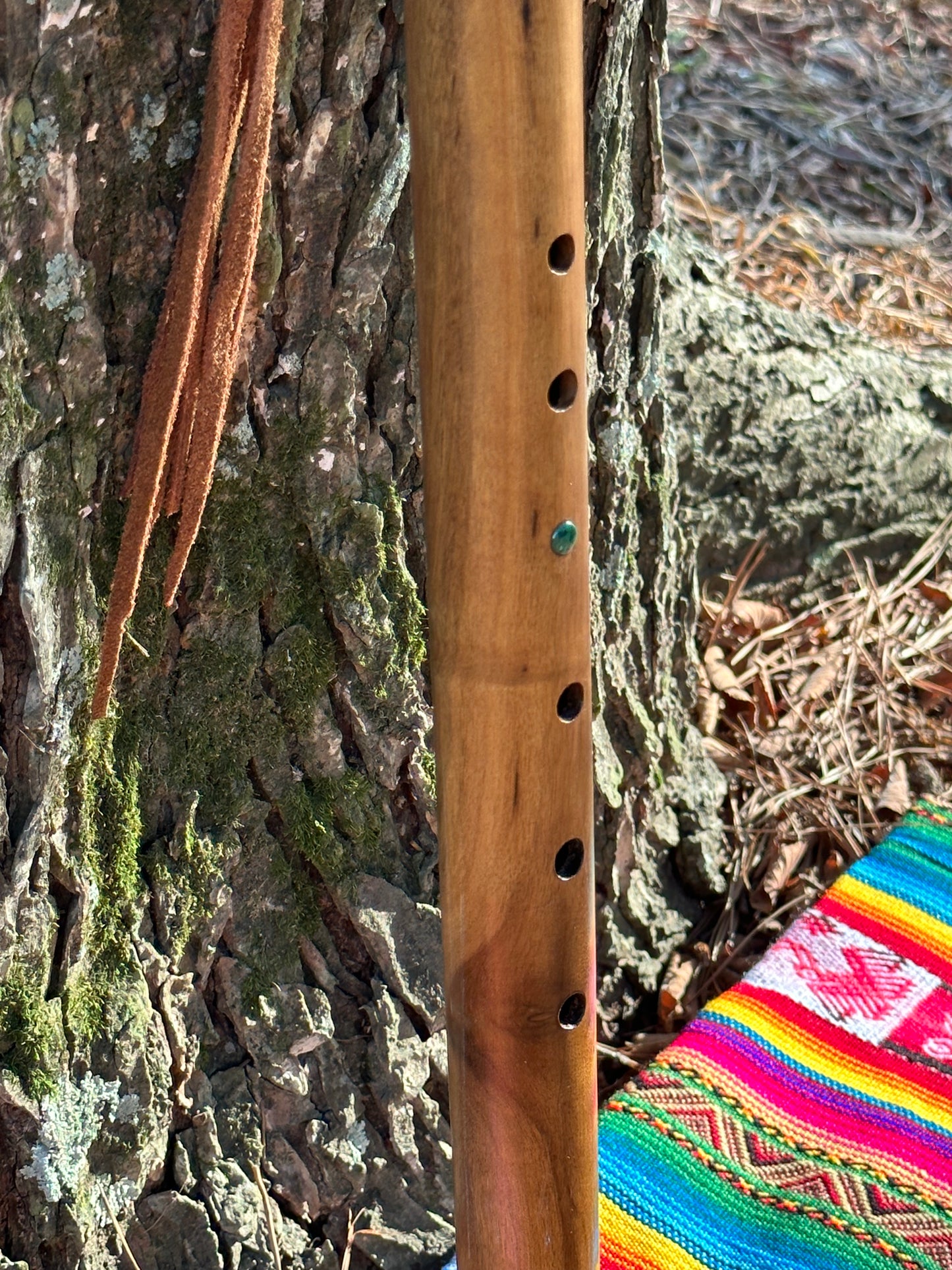 Native American Style Black Walnut Medium Tone Flute in F 432hz - Made to Order