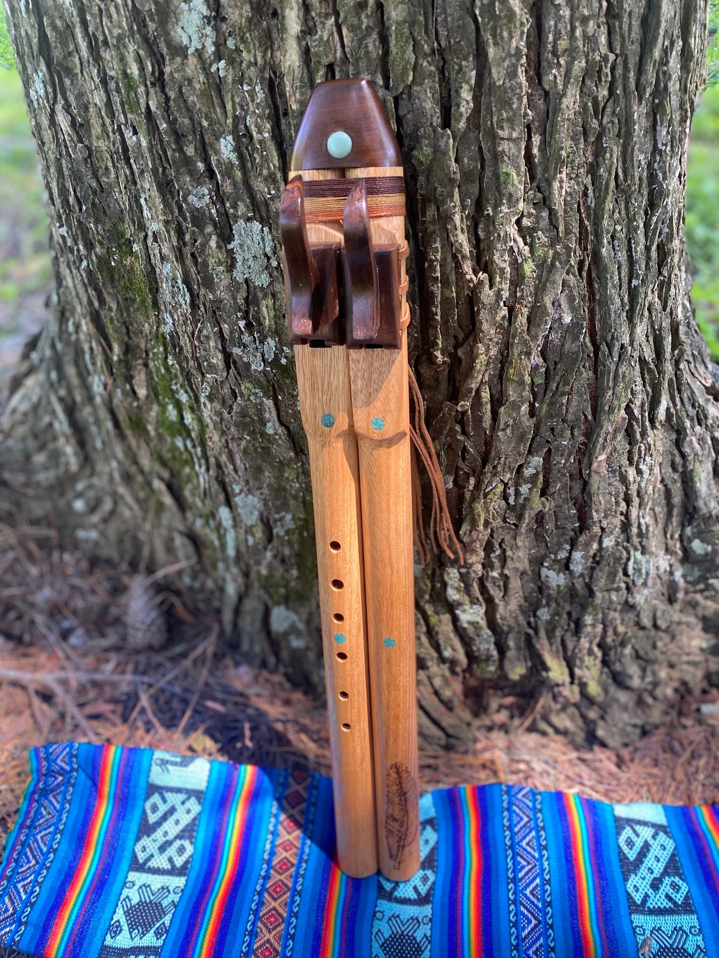 Cedar Wood Native American Style Drone Flute  - Made to Order in F, F#, G and Am