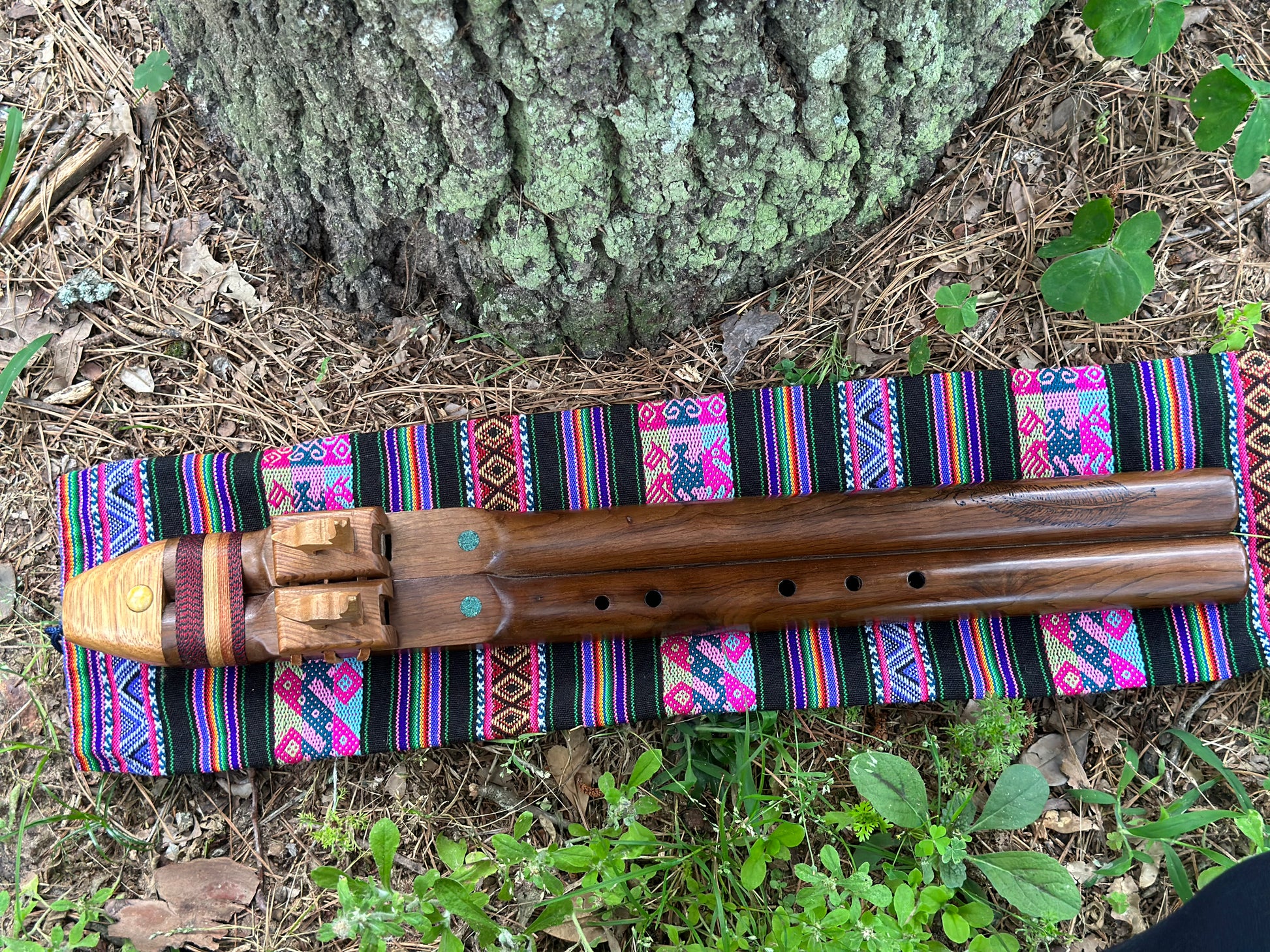 Black Walnut Native American Drone Style Flute Made to Order in F