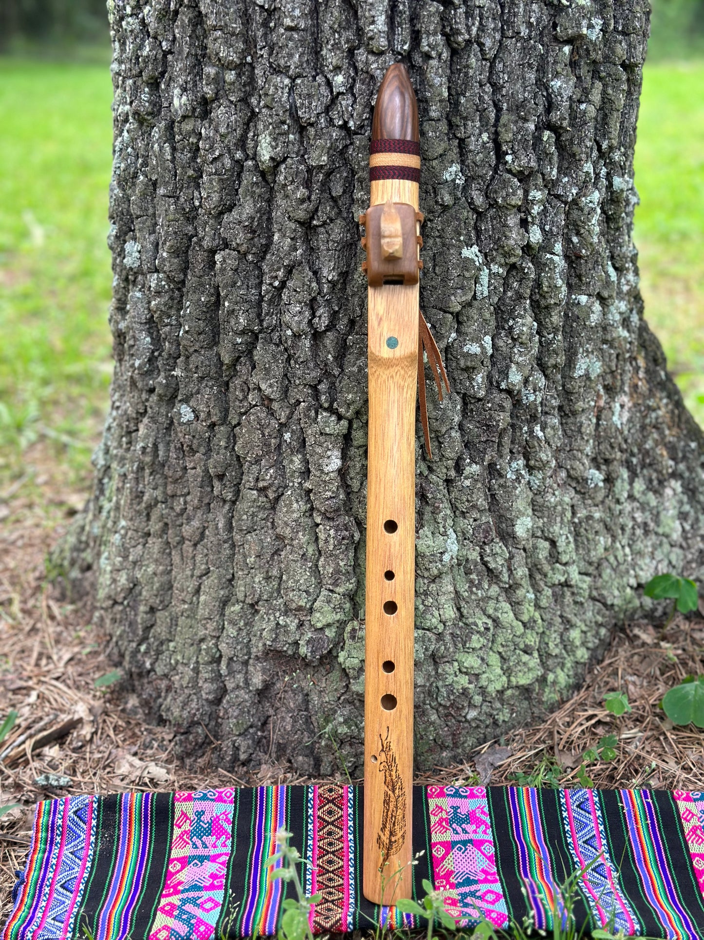 Cedar Wood Medium Tone Flute - Arabian or Native American Scale - Made to Order