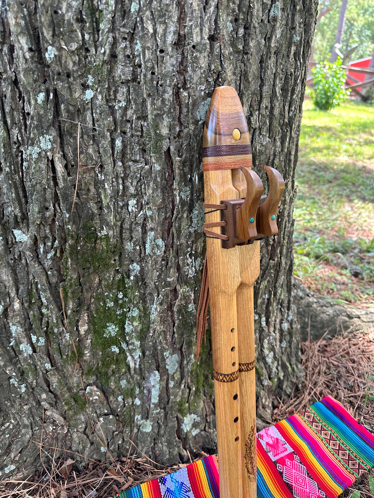 Cherry Wood Native American Style Drone Flute - Made to Order in Am, G, F or F#
